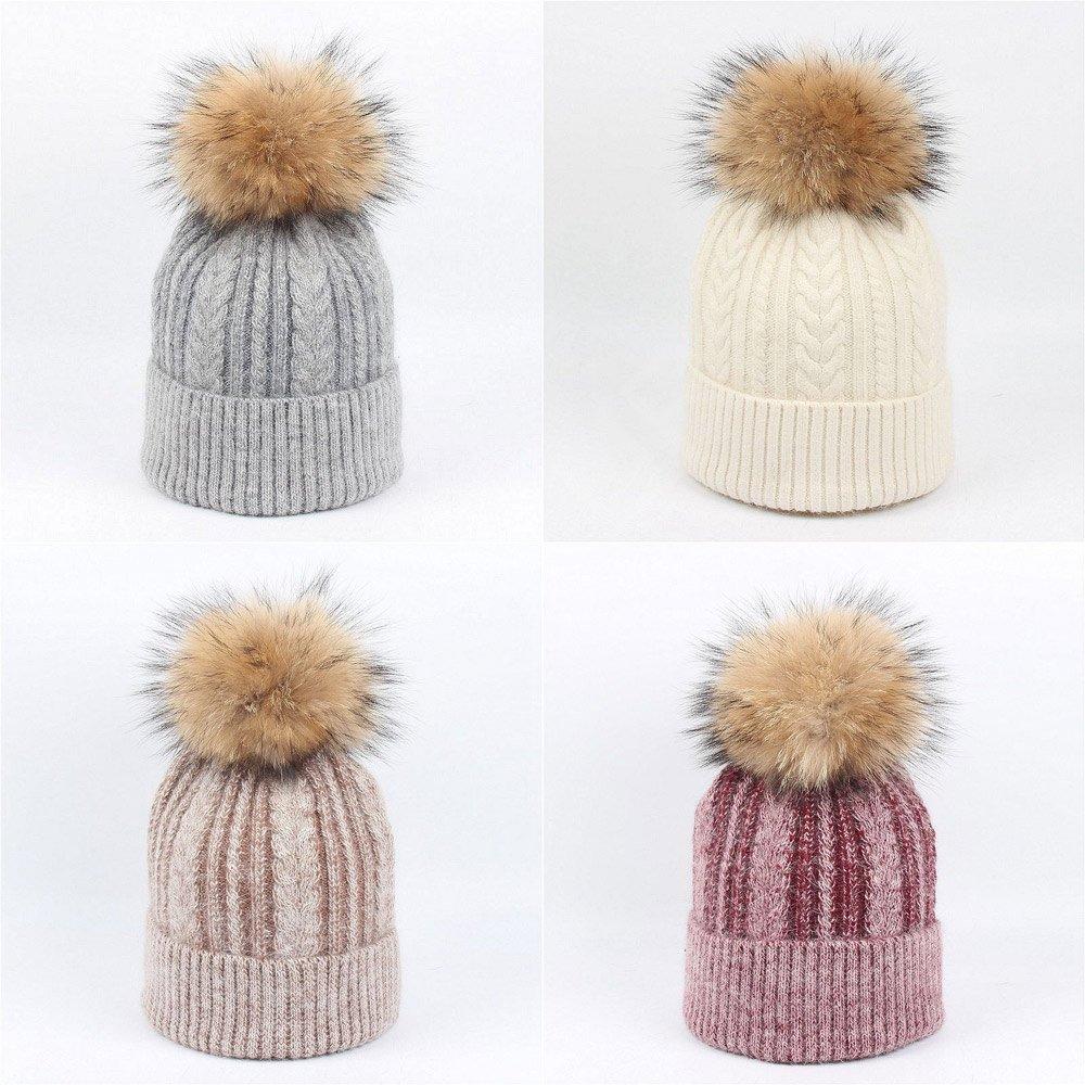 Wholesale Knitting Hat With Fur pompom